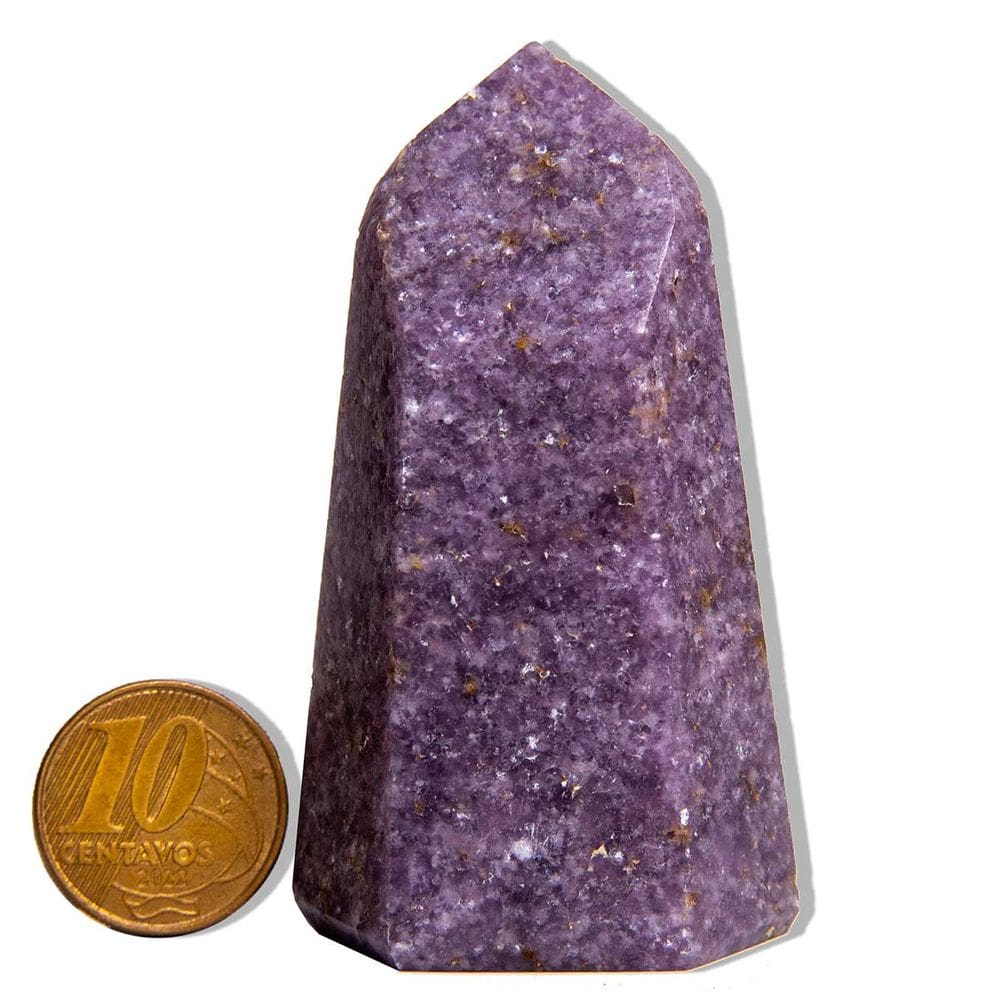 Ponta Lepidolita Pedra Natural 6 a 7cm 50 a 100g Tipo B