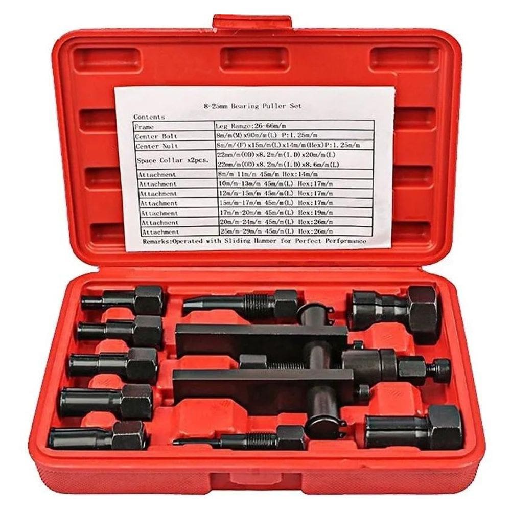10X Extrator Rolamento Interno 10 Peças Kit Jogo Motociclet