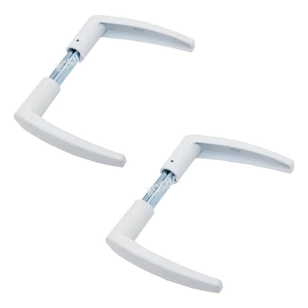 10X 2 Maçanetas Branca Para Porta Tamanho Universal Stam