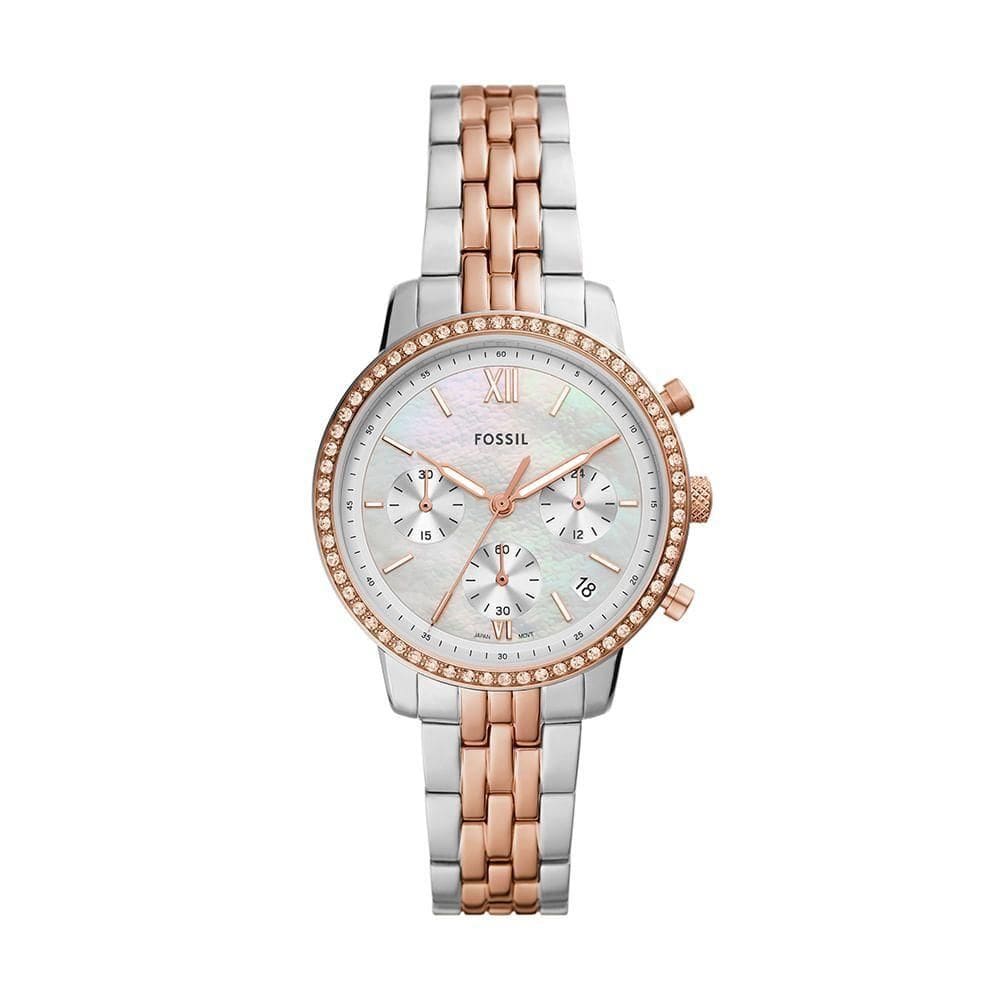 Relógio Fossil Feminino Neutra Bicolor - Es5279-1kn Es5279-1kn