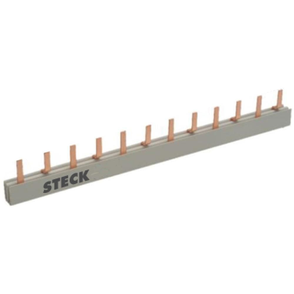 Barramento Bifásico 80a 440v 57 Polos - S2f1000b - Steck Barra Bif.80a 440v 57p Din Steck S-2f1000b