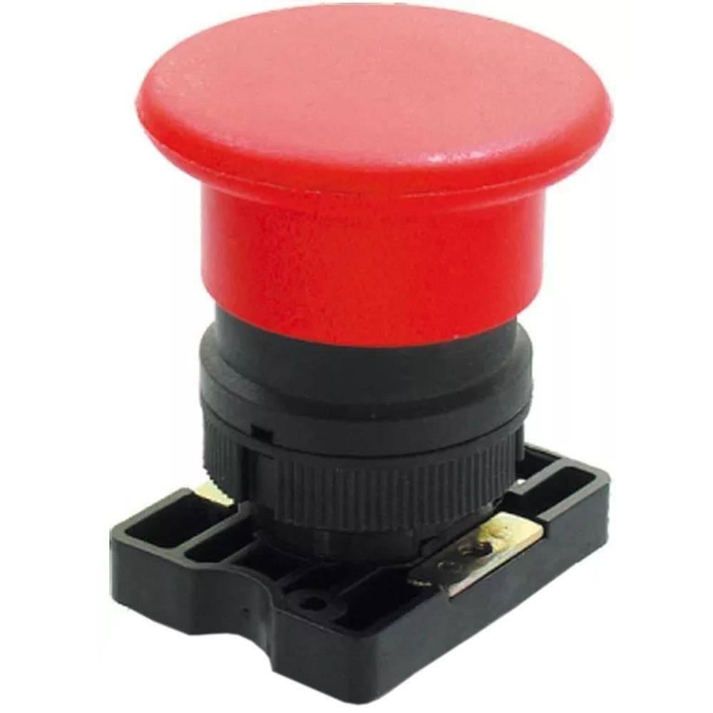 Botão à Impulso Tipo Soco Vermelho 40mm - Slpfn1m4 - Steck Bot.impul Soco Vm 40mm S-pfn1m4-slpfn1m4 Steck