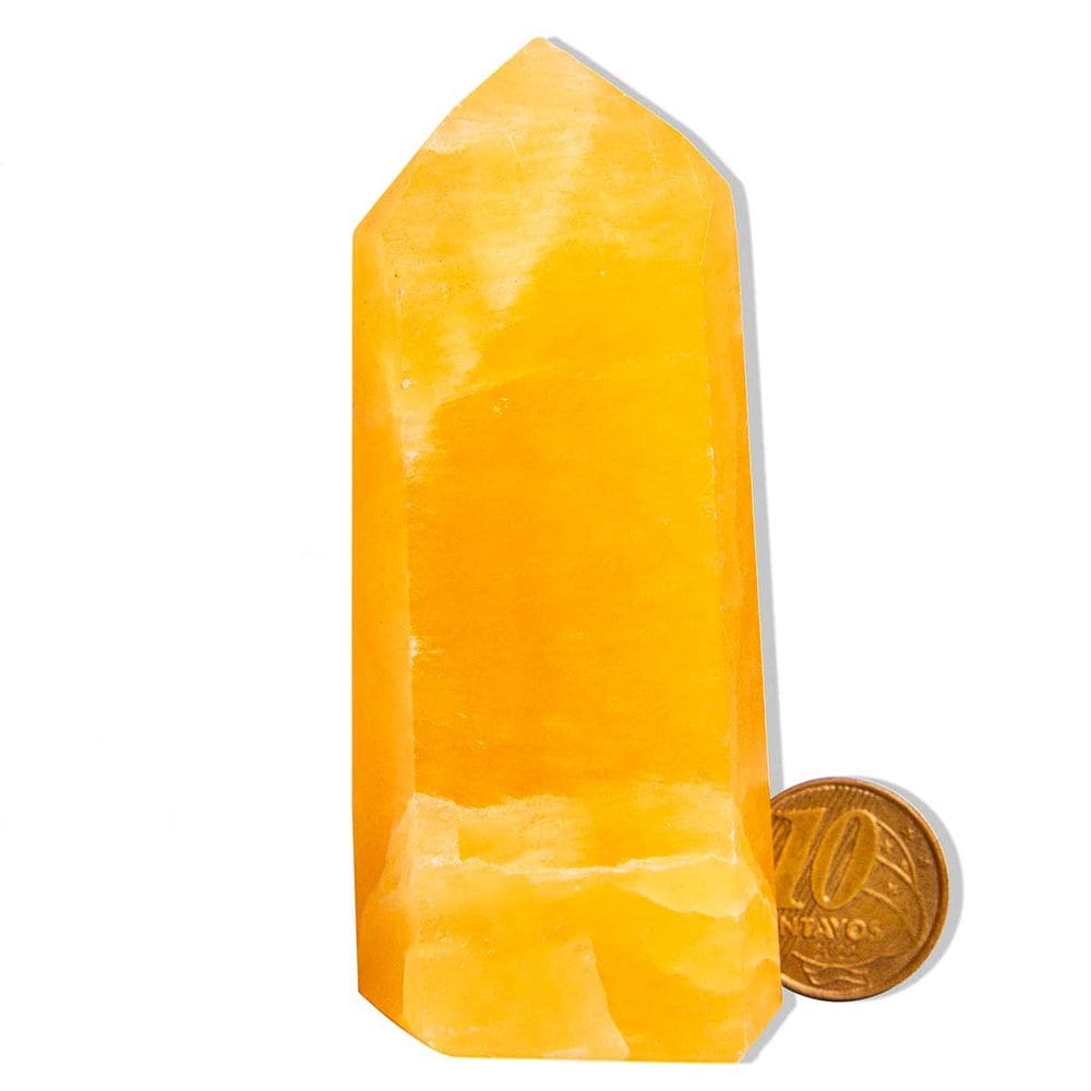 Ponta Calcita Mexicana Natural 100 a 190g 80 a 90mm Tipo A