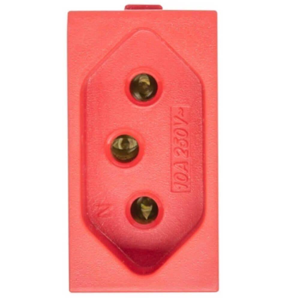 Módulo Para Tomada Universal 2p+t 20a Vermelho - Ek-31000-28 - Ekron