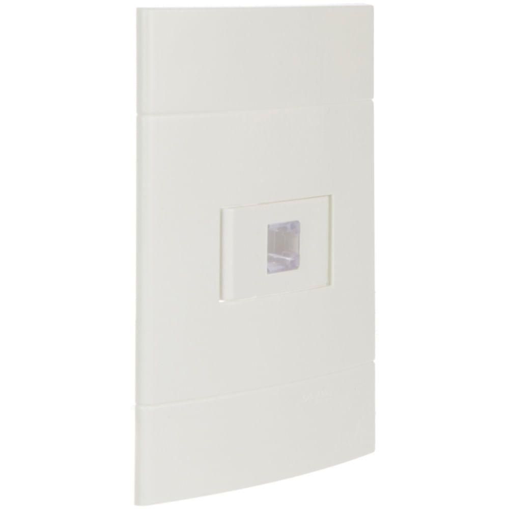 Conjunto Tomada Rj11 2 Fios Branco Lunare - Prm44101 - Schneider Conj.tomada Rj11 (2fios) Pl-br Schneider