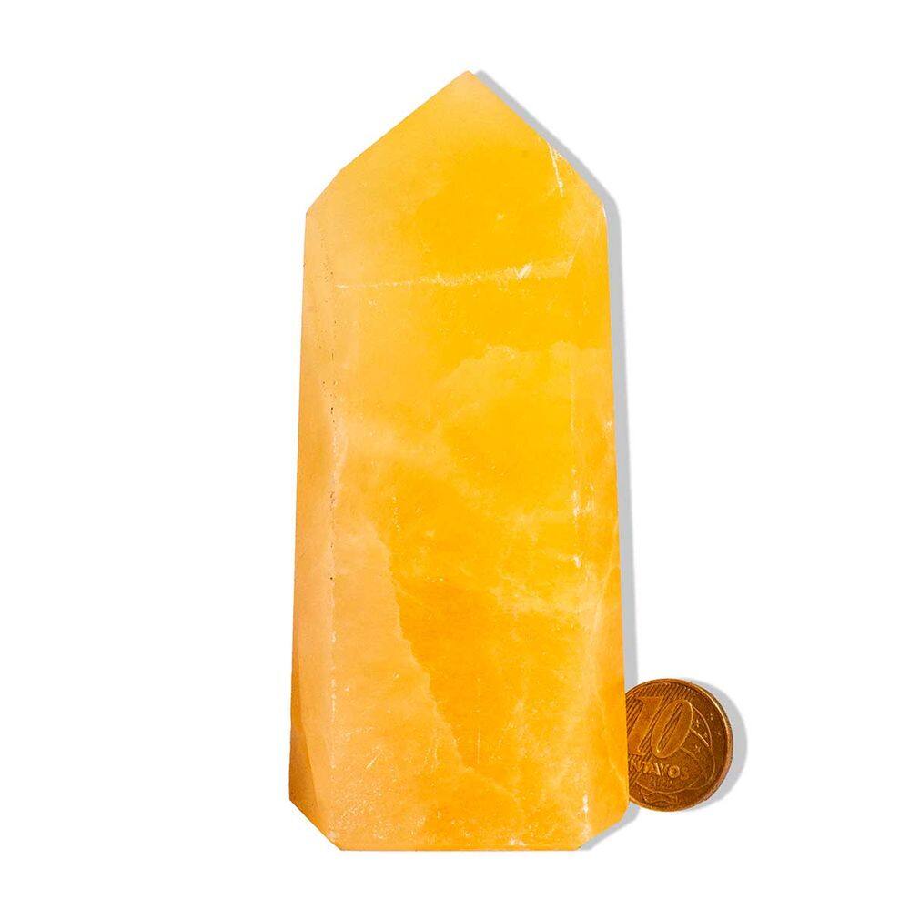 Ponta Calcita Mexicana Natural 200 a 320g 10 a 11cm Tipo A