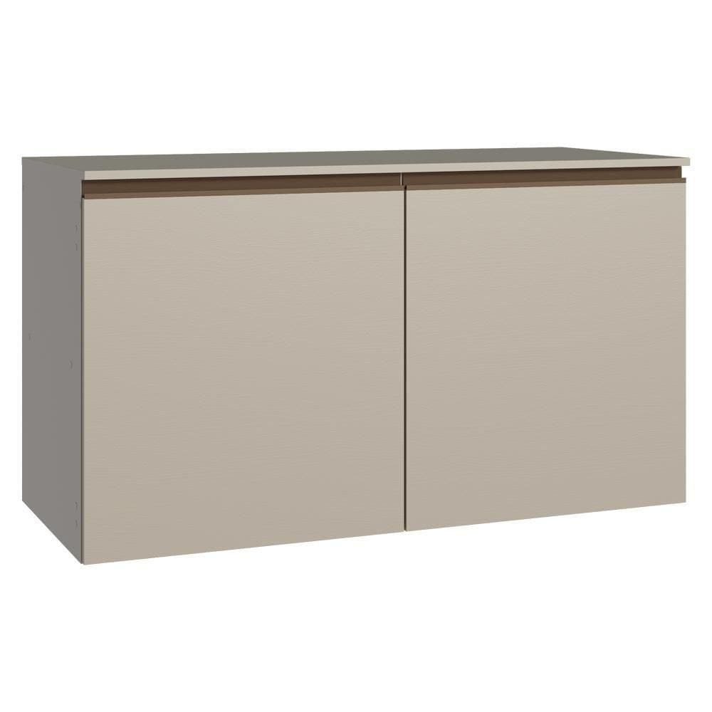 Balcão De Cozinha 120 Cm 2 Portas Suspenso Nice Madesa Crema