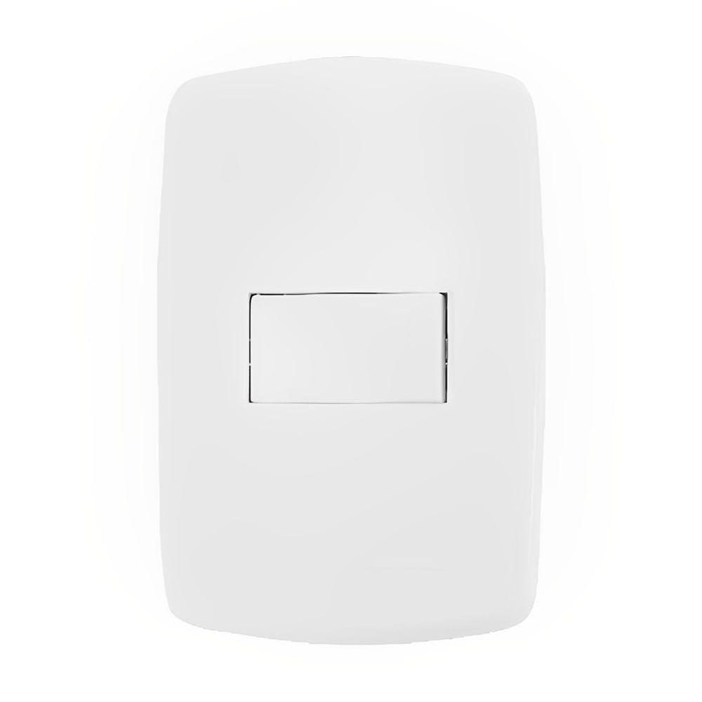 Interruptor Simples Com Placa 4x2 - Dc-8100-1 - Dicompel Interruptor Simples Com Placa 4x2 - Dc-8100-1