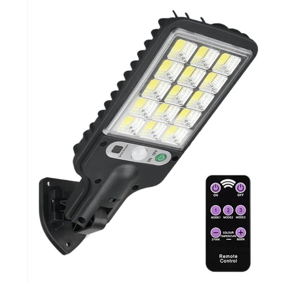 10X 180 Cob Mini Luminária Solar 180W Com Sensor De Movimen