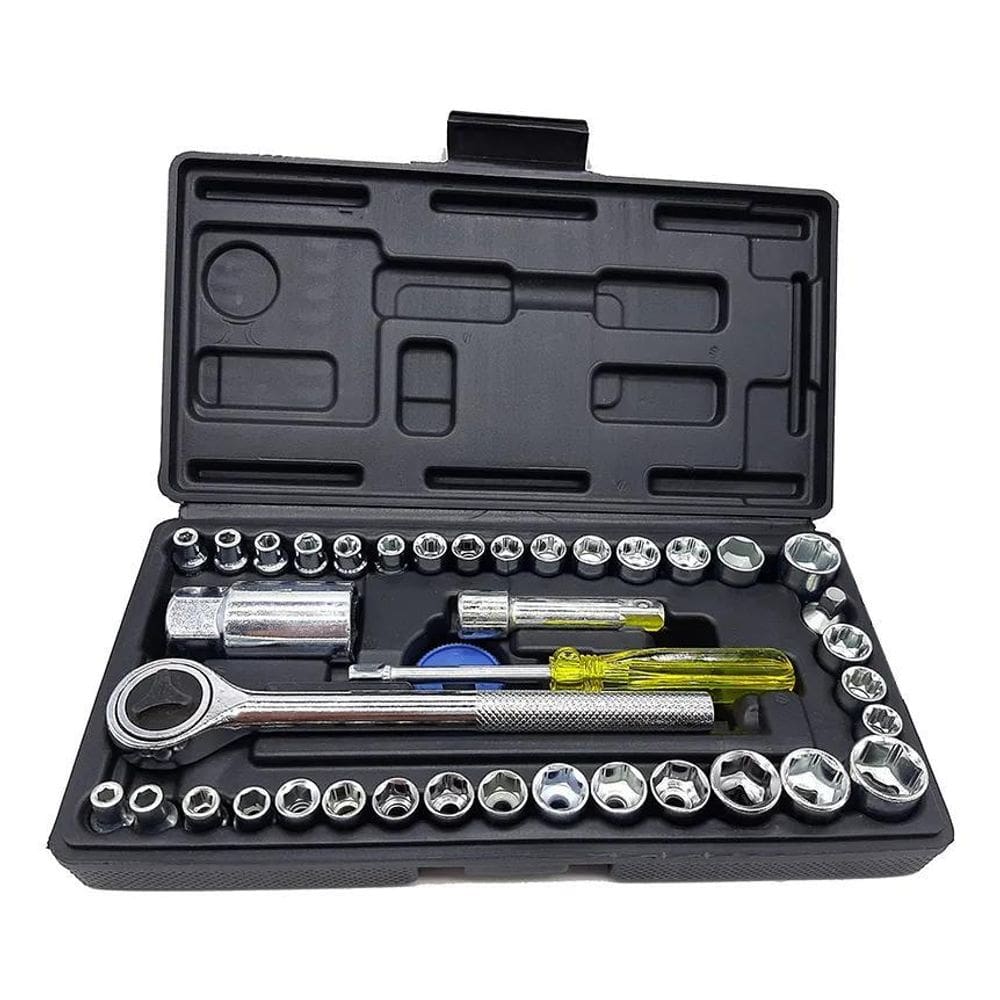 10X Chave Soquete Catraca Jogo Catraca Pito Reversível 40 P