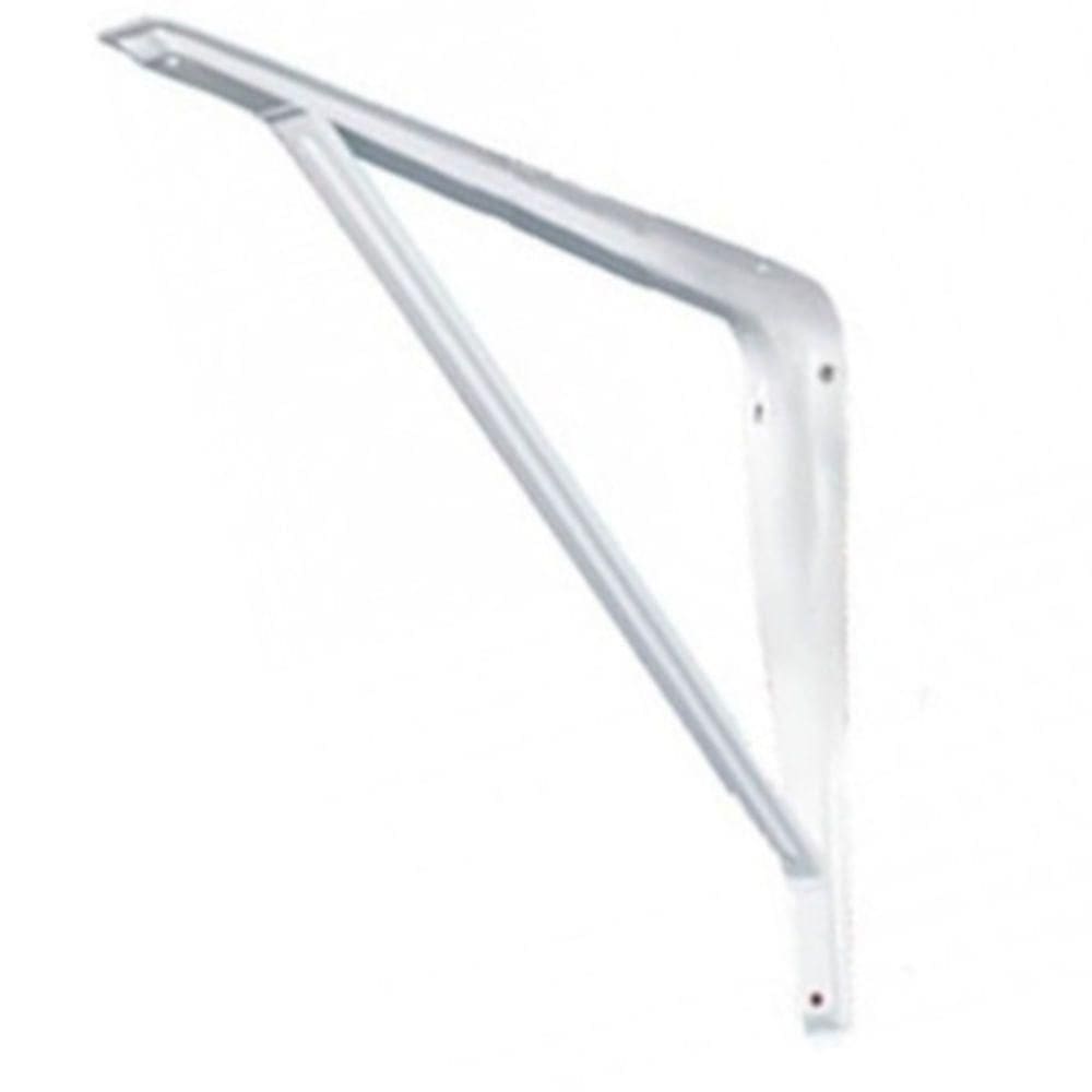 Cantoneira Branca Epóxi Com Reforço Mão Francesa 12” X 14” - 34 - Fercar