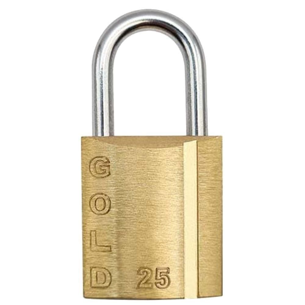 Cadeado Latão 25mm - Gcc2n0002 - Gold Cadeado Latao 25mm - Gcc2n0002 - Gold