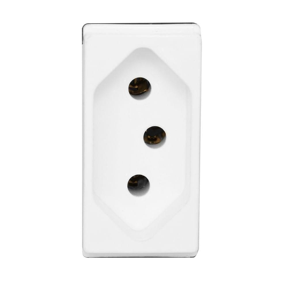 Tomada 2p+t 10 Ampères - Lg030 - Pial Tomada 2p + T 10a Pial Pop - Lg030 - Pial