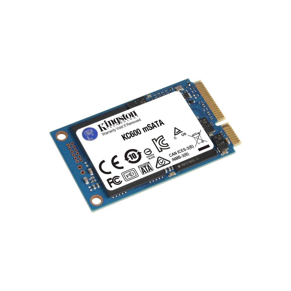 Unidade de estado sólido Kingston KC600 512 GB SATA3 mSATA 3D TLC NAND SKC600MS/512G