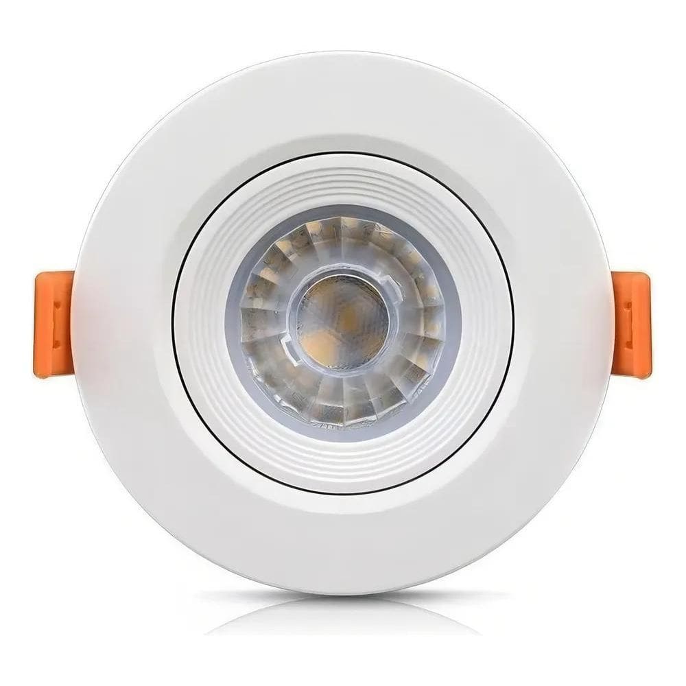 10X Spot De Embutir Redondo Par20 Led 7W 6000K Fênix Kian