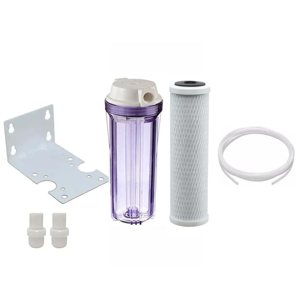 Carcaça Transparente 10 Com Suporte E Carvão Ativado Block