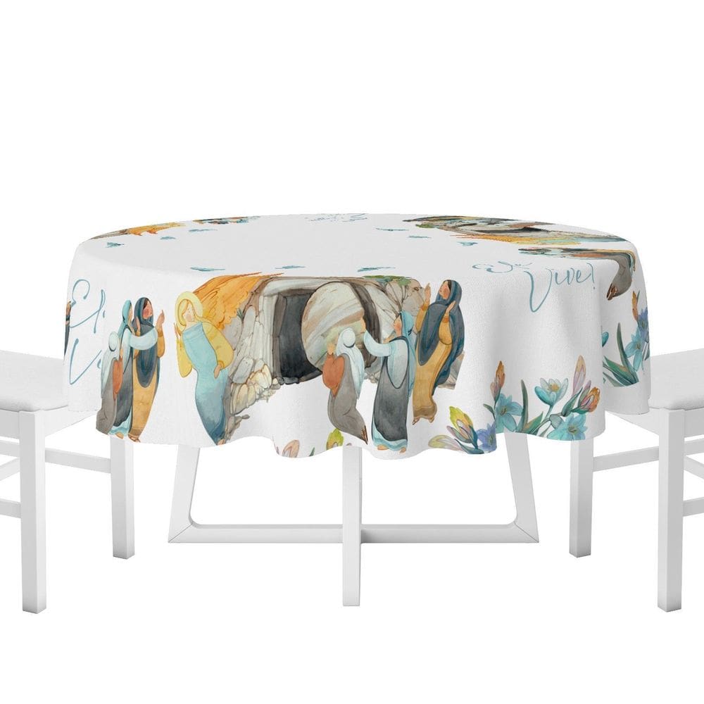 Toalha De Mesa Redonda 1,40X1,40Metro Ressurreição