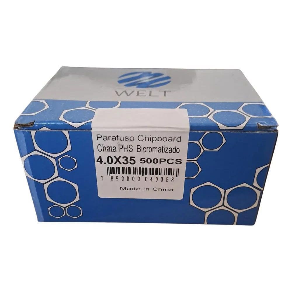 10X Parafuso Chipboard Philips Chata Madeira 4X35 4,0X35 Ca