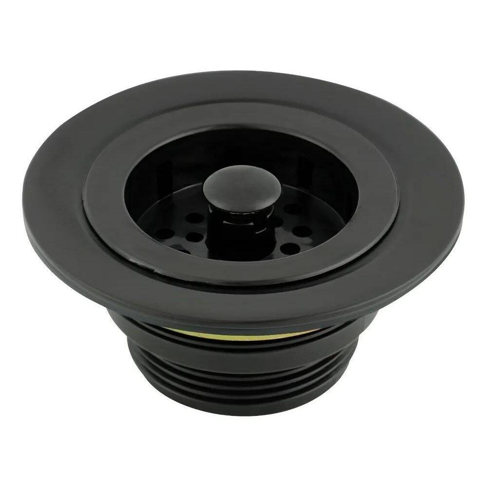 10X Valvula Ralo De Pia Abs 3,5 Preto Fosco Cozinha 1623