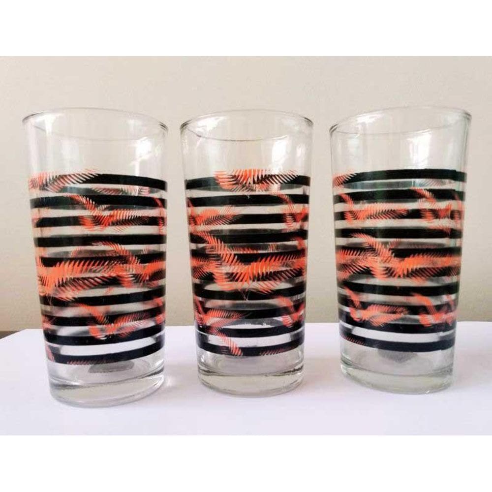 Jogo De Copos De Vidro Color Tube 3 Peças 250Ml Fratelli