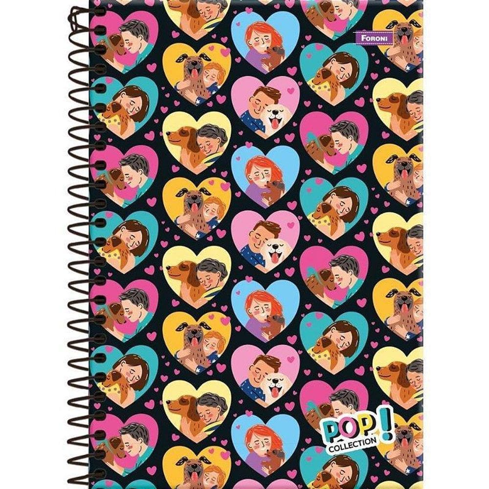 Caderno Espiral 1/4 Capa Dura Pop Collection 80Fls Pct 05