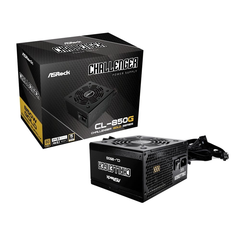 Fonte de alimentação ASRock CL-850G 850W 80 Plus Gold não modular