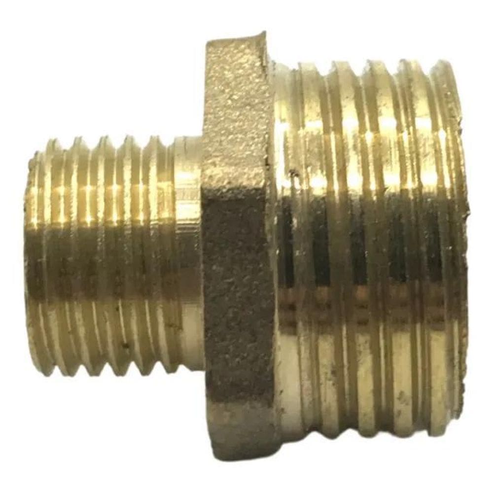 10X 2 Peças Niple Redução Conexão Latão 1/2 - 1/4 Rosca Bsp