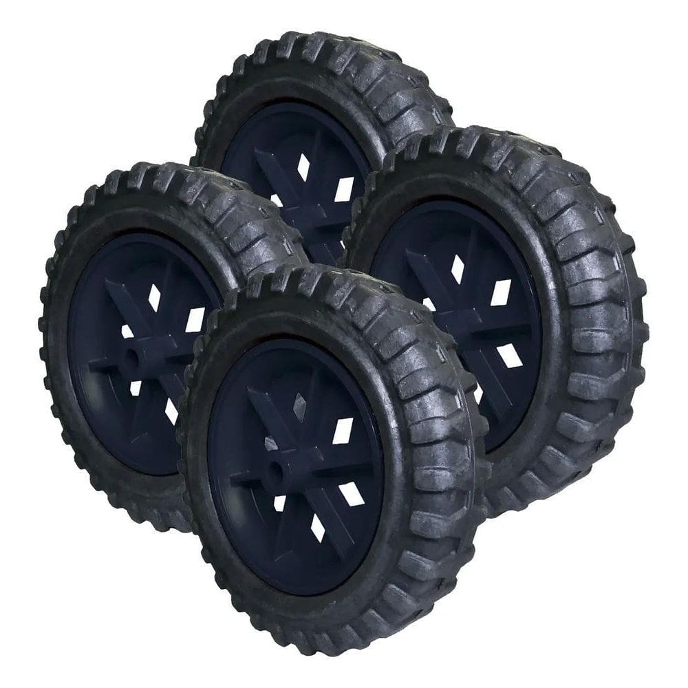 10X 4 Rodas Borracha Para Carrinho De Mercado Feira Cortador