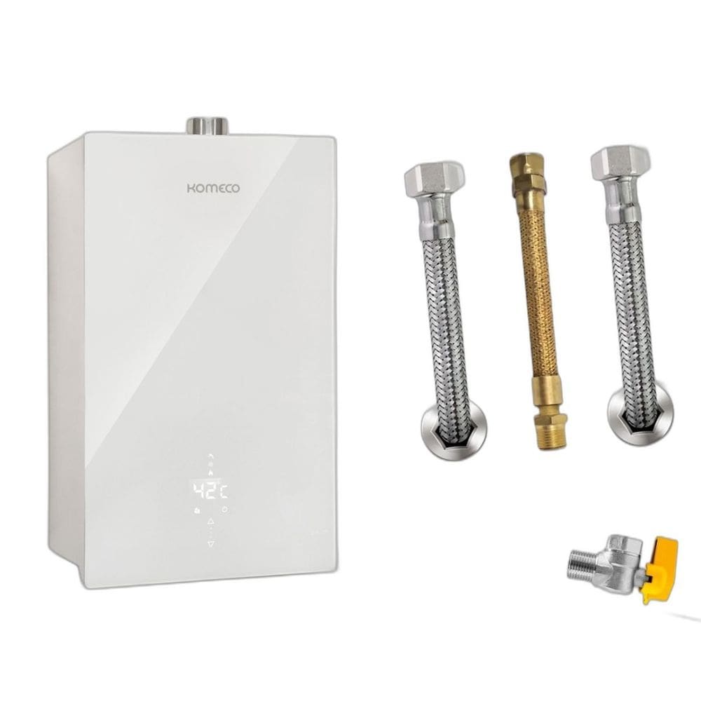 Kit Aquecedor Komeco KO26WHDECOR 26L GN + Acess. Ligação
