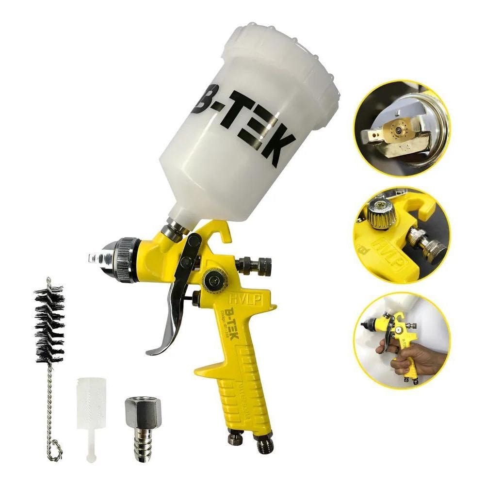 10X Pistola Pintura Automotiva Profissional Hvlp Bico 1.4 6