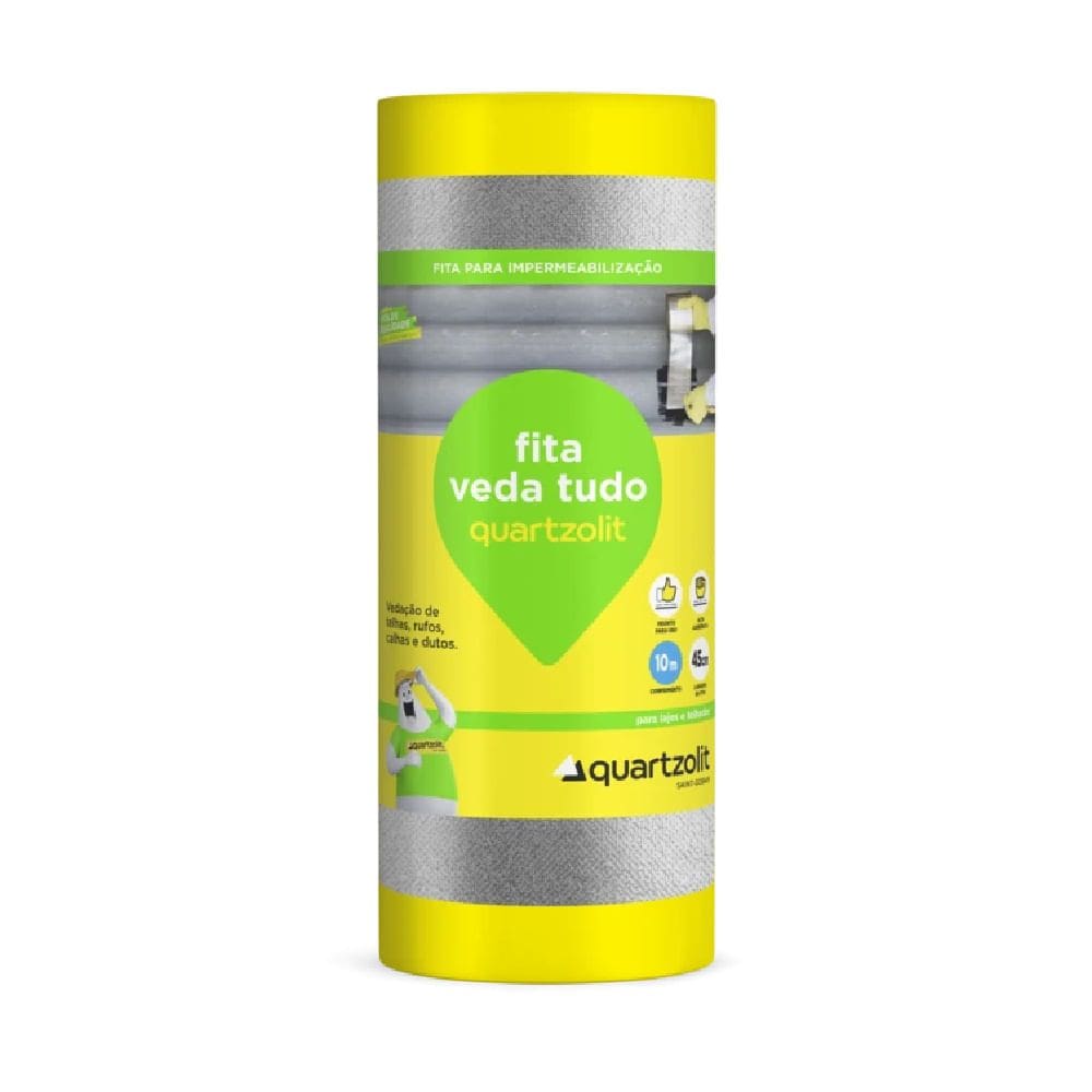 Fita Impermeabilizante Aluminizada Veda Tudo 45cm - 30398.62.34.058 - QUARTZOLIT