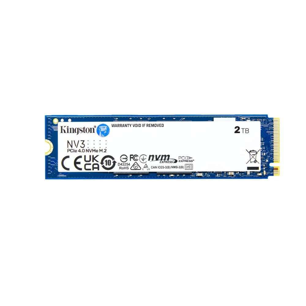 SSD Kingston NV3 de 2 TB M.2 2280 NVMe PCIe 4.0 de 4x4 6000 MB/s