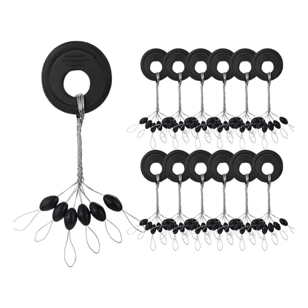 10X Kit C/120 Stopper Pesca Stop Borrachinhas Linha Trava C