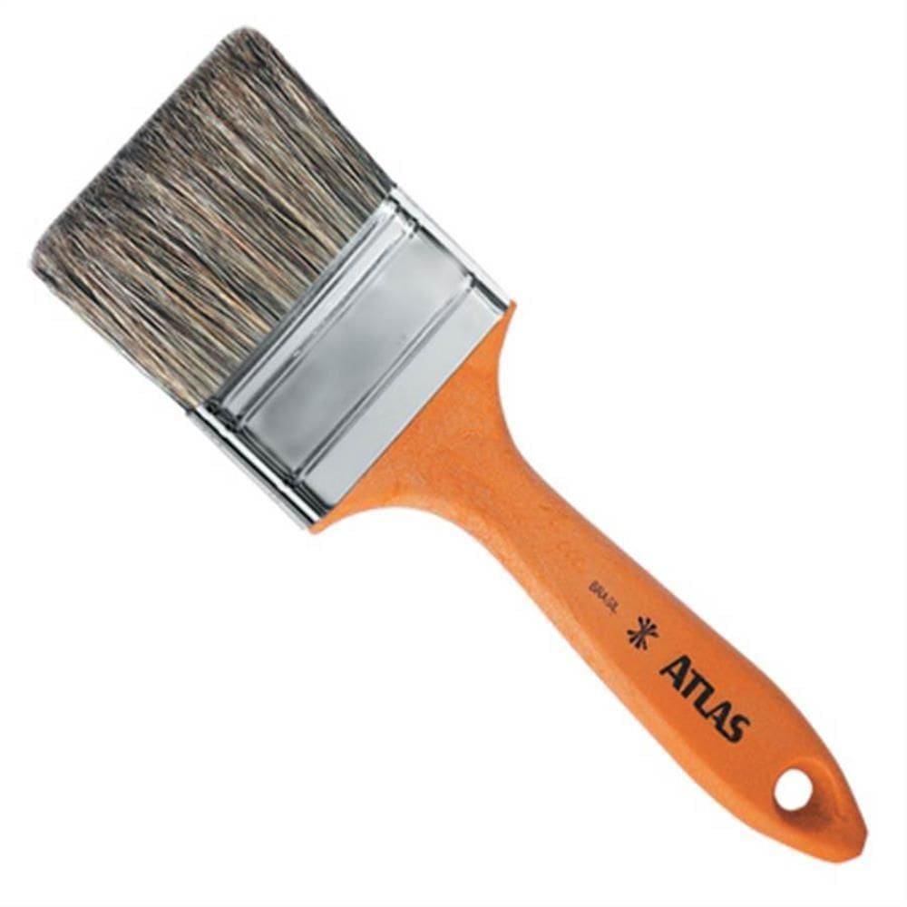 Trincha Média Cerda Gris 4”” - 395-9 - Pinceis Atlas Trincha Media Cerda Gris 4” Atlas 395-9