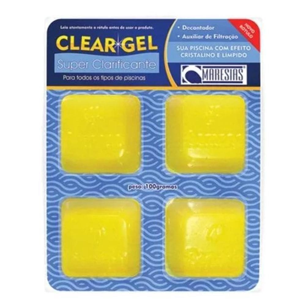 10X Pastilha Super Clarificante Para Piscina Clear Gel Mare