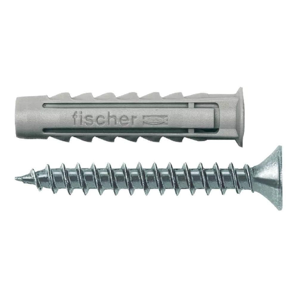 Bucha De Expansão Sx 8x40mm E Parafuso Cabeça Chata Com 60 Unidades - 600199 - Fischer