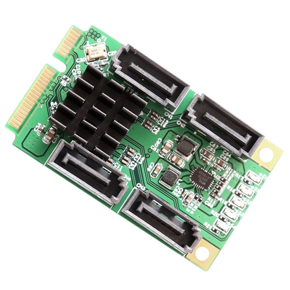 Placa de entrada/saída Syba SI-MPE40125 4 portas SATA III PCI-E