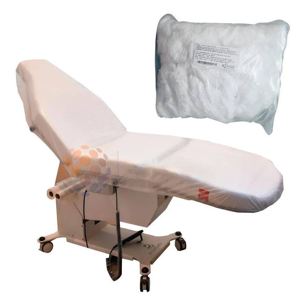 10X 100 Lençol Descartável Maca Elastico 2,00X0,90 Hospital