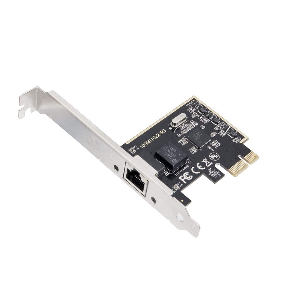 Placa de interface de rede PCI Express PCI-E Ethernet de 2,5 Gigabit 10/100/1000/25000 Mbps RJ45 LAN SI-PEX24059