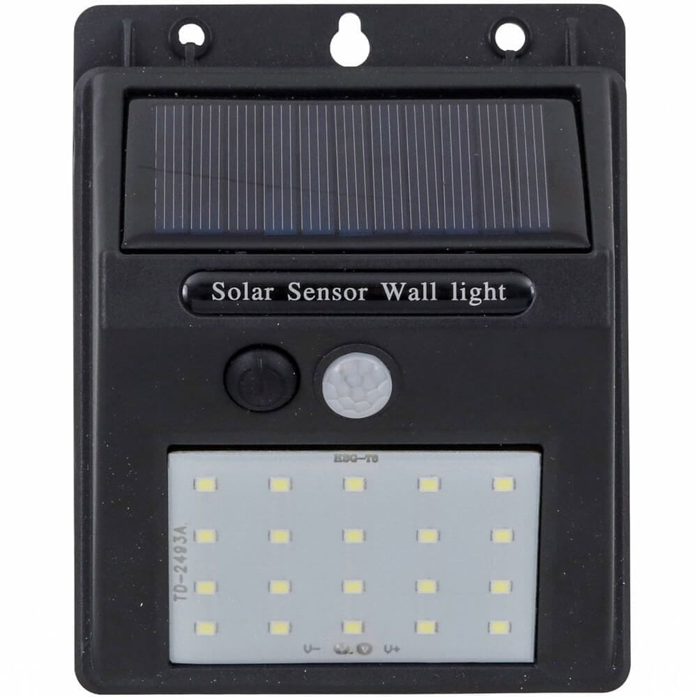 Luminária LED Solar com Sensor 6500K 4 Watts 180 Lumens - 9661 - GAYA