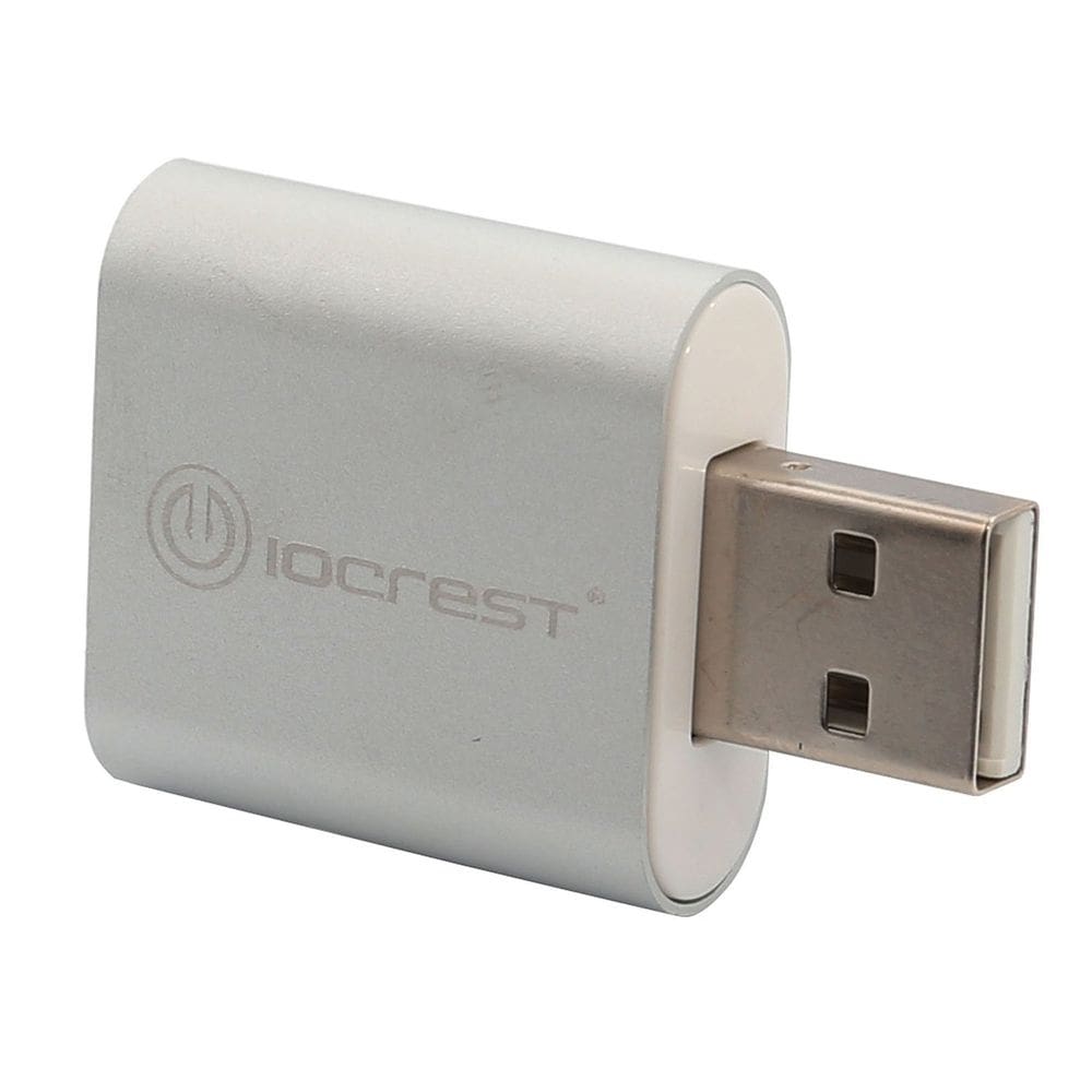 Adaptador de áudio USB IO CREST SY-AUD20205 Placa de som estéreo