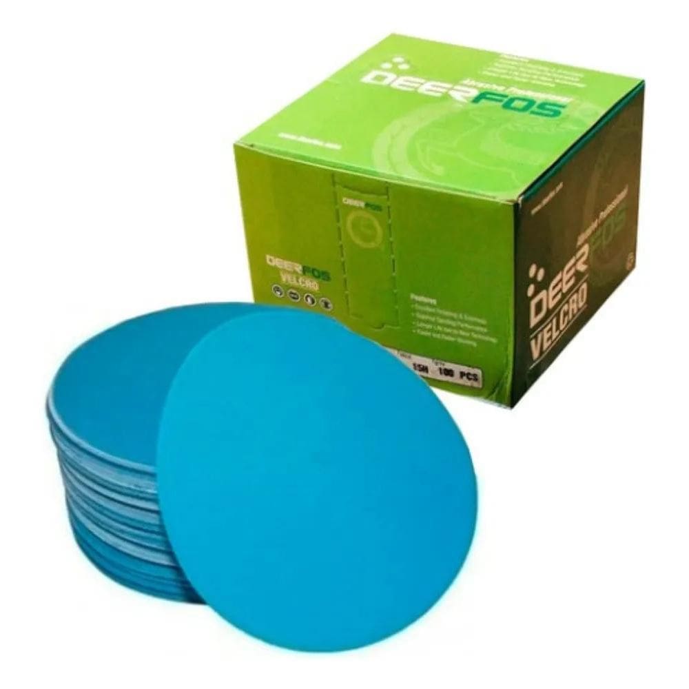 10X 10 Disco De Lixa Para Lixadeira Orbital 125Mm 5`` Varios