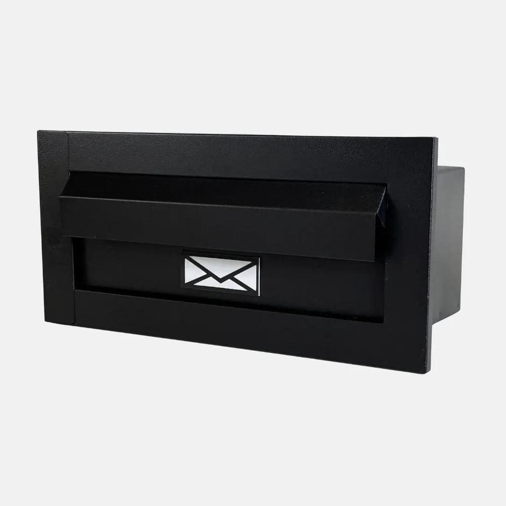 10X Caixa De Para Muro/Parede Embutir Luxo - Preto