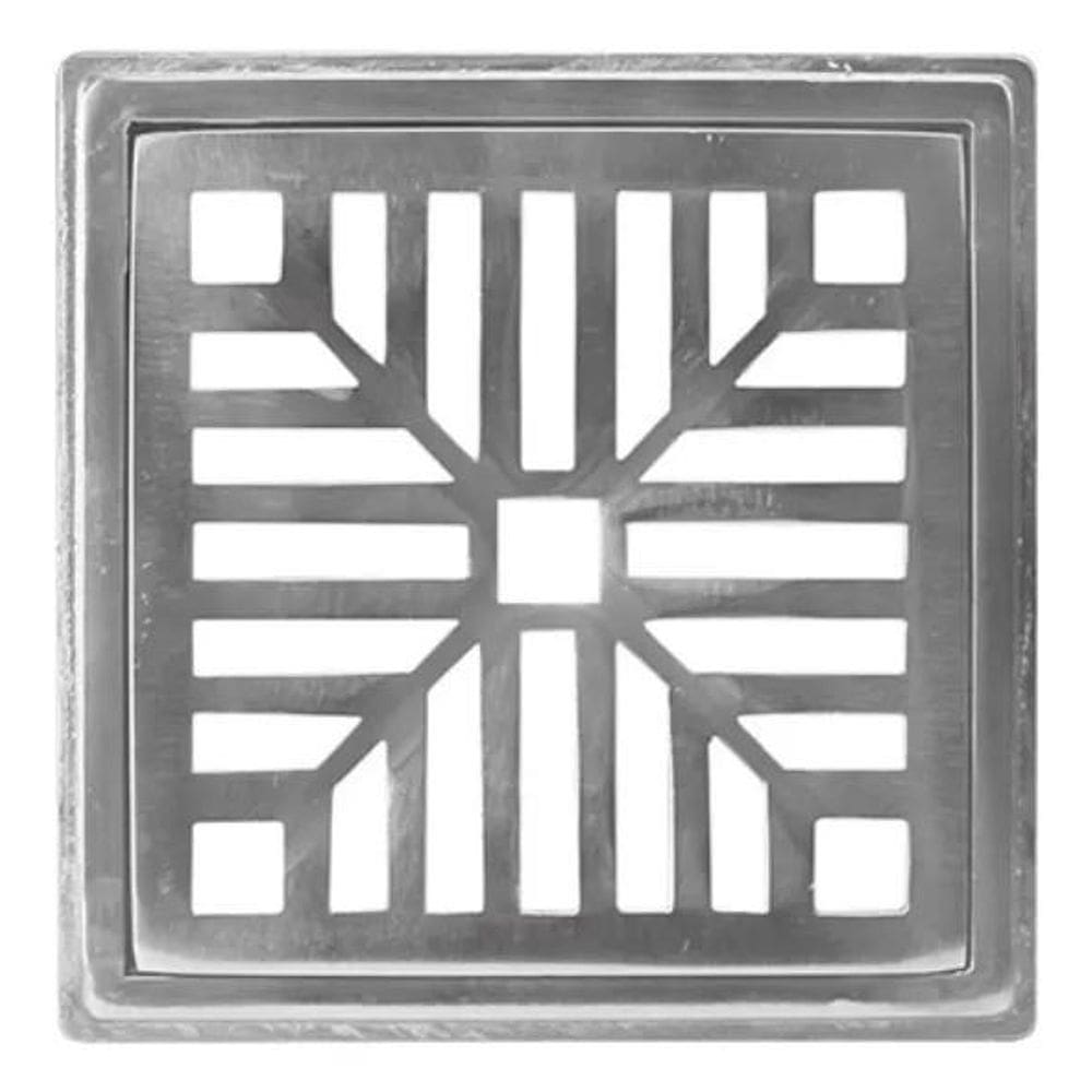 10X Ralo Pluvial Grelha Com Suporte 15X15 Alumínio Fundido P