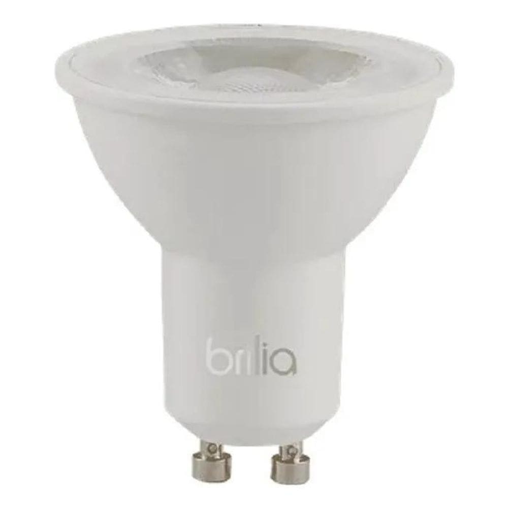 10X Brilia - Lâmpada Mr16 Dicroica Led 7W 2700K Bivolt Gu10