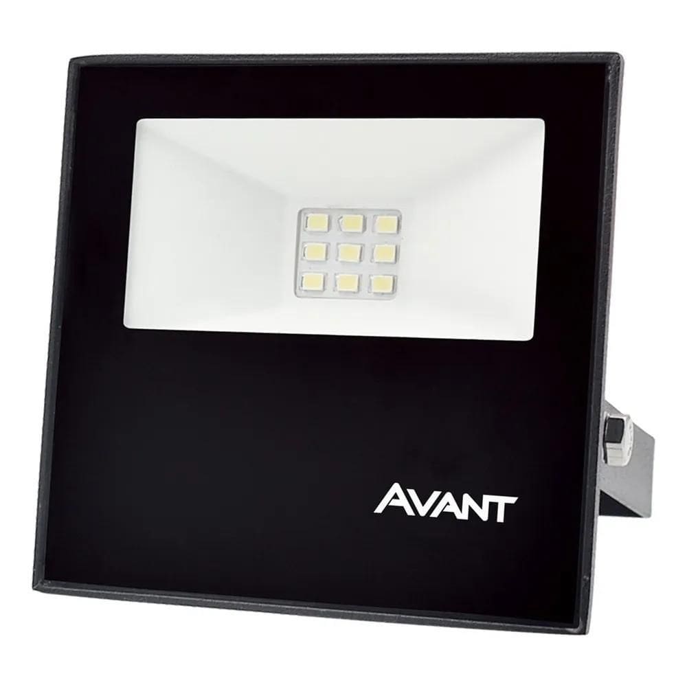 10X Refletor Led Holofote 10W Branco Frio Prova D`Água - Av