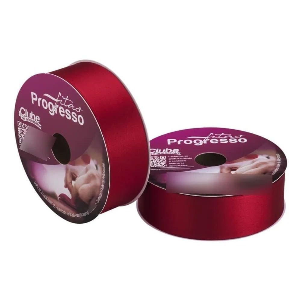 10X Fita De Cetim Nº 9 50 Metros X 38Mm Progresso