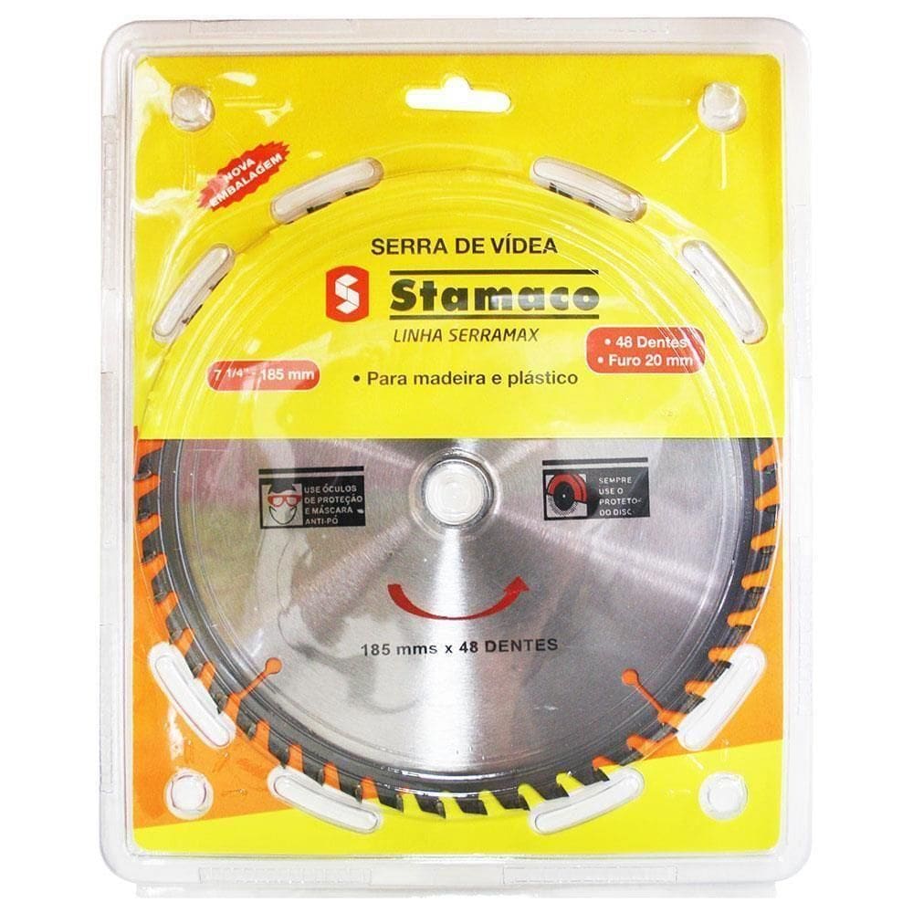 Disco De Videa Serra Serramax 7.1-4”” 48 Dentes - 2062 - Stamaco Serra Videa Serramax 71-4 - 48 Dentes 206.2