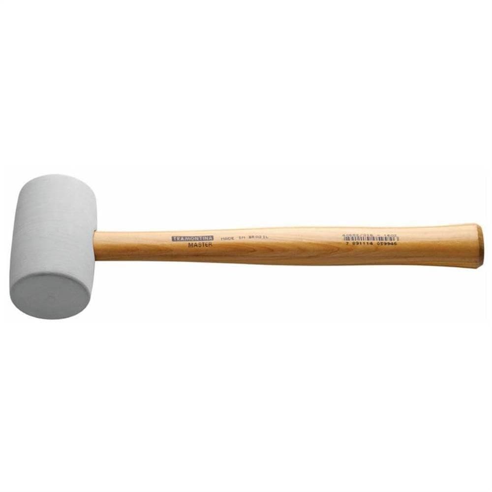 Martelo De Borracha Branca Modelo Americano 450g - 40682016 - Tramontina Martelo Borracha 450g Tramontina