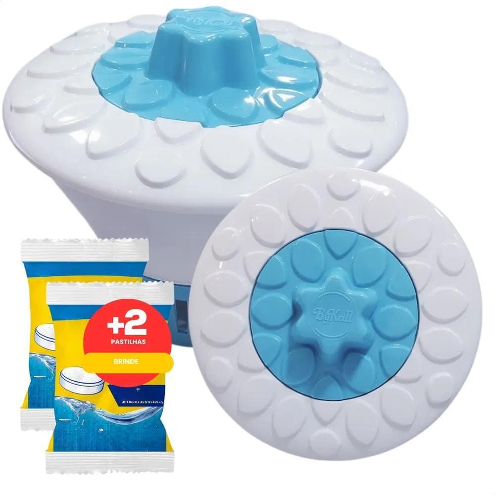 10X Kit Clorador Flutuante Piscina Dosador De Cloro Automát